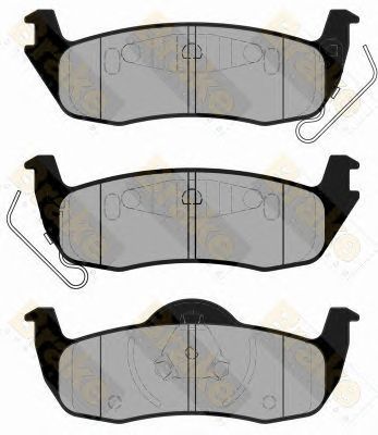BRAKE ENGINEERING pa1720 -  Комплект тормозных колодок, дисковый тормоз